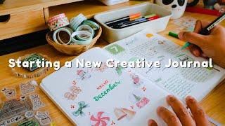 Setting Up a New Creative Journal | Cosy December Setup