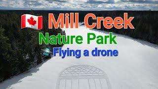 DRONE TOUR. Mill Creek Nature Park. Riverview New Brunswick.[ A.Kharchenko 02.2024] #canada #dji