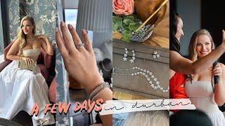 DURBAN VLOG: Traveling, Few Days in My Life, Bellagio Diamond Privé, Beach Walk, What I Wore & More