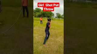 Girl  Shot Put Throw #shotputthrow #ssa #ssf017 #shorts #gosaiganj #youtubeshorts