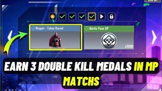 How to Earn 3 Double Kill Medals in MP Matches Cod Mobile