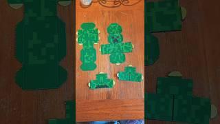 Minecraft Creeper Craft #3d #diytoys #minecraft #creeper #kidscraftsideas #cardboardcraft