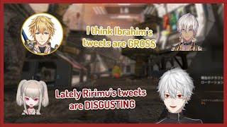 [ENG SUB] AQF disses Ririmu and Ibrahim’s tweets [Kuzuha • Ex Albio • Fuwa Minato  / Nijisanji]