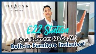 The Origin Sukhumvit - Sailuat E22 Station | One Bedroom (26 Sq.M.) Built-in Furniture Inclusive!