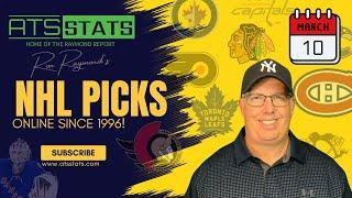 NHL Picks & Predictions (3/10/25) Ron’s Free Hockey Betting Picks