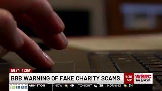 Better Business Bureau warning of fake charity scams