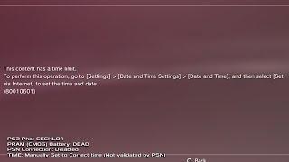 This is What Happens When Your PS3 CMOS Dies and PSN Service is Gone. (Raw Video Evidence) - HM