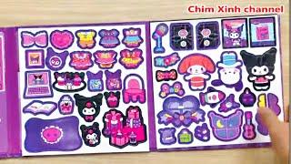 KUMORI'S HOUSE MAGNETIC STICKER BOOK, KUMORI DRESS UP QUIET BOOK (Chim Xinh channel)