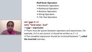 Unix - Linux Shell Scripting - Basic of shell programming (Operators)