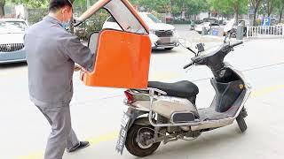 Installation video of Kaixin-FRP delivery box on motorcycle rear rack