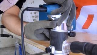 Makita RT0700 with trimmer base