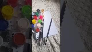 Aesthetic  Painting  With Cherry#art #claycrafts #EKTA ️