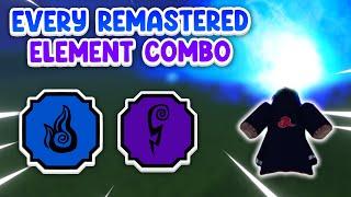 Combo with Every Remastered Element in Shindo Life!