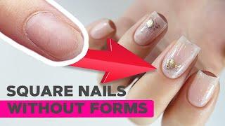 Strengthen Thin Nails With This One Trick | Perfect Square Nail Shape