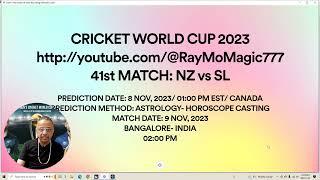 41st MATCH NZ vs SL CRICKET WORLD CUP 2023