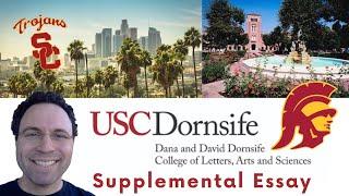 USC Dornsife Supplemental Short Essay Advice