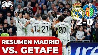 RESUMEN y GOLES del REAL MADRID 2 - GETAFE 0: MBAPPÉ se reencuentra con el GOL | Audio Carrusel