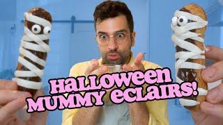 Making MUMMY Eclairs for HALLOWEEN • Tutorial • JonnyCakes