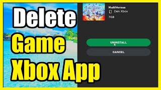 How to Delete a Game on your Xbox from the Xbox Phone App (Settings Tutorial)