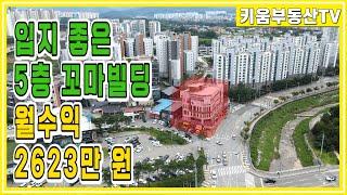 [원주키움부동산-393] 대단지 아파트와 대형마트 인접! 안정적인 수익 5층 꼬마빌딩 매매