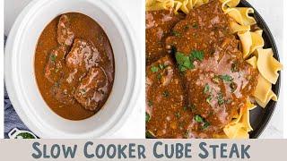 Slow Cooker Cube Steak {Melt in your Mouth Tender!}