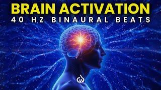 40 Hz Binaural Beats: Gamma Waves for Brain Activation & Memory Enhancement