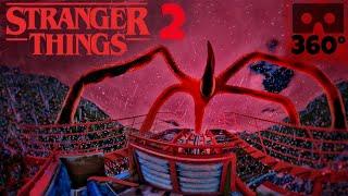 360° Stranger Things 2 Rollercoaster Mind Flayer Demogorgon Netflix VR Ride POV 360도 롤러코스터 ジェットコースター