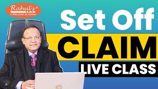 Set Off Claim | RAHUL'S IAS ONLINE LIVE CLASS