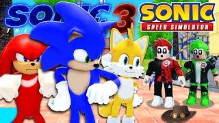 *MOVIE* Sonic Tails And Knuckles Arrives In City Escape!  (Sonic Speed Simulator)