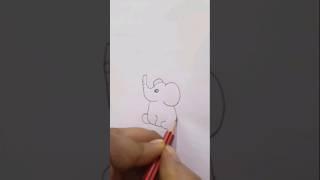 How to draw an Elephant drawing for kids ll easy Elephant drawing #viralvideo #shortsvideo