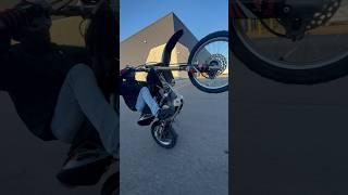 CRF150R Small Wheel  #wheelie #youtubeshorts #wheeliedirtbike #motovlog stuntbikes