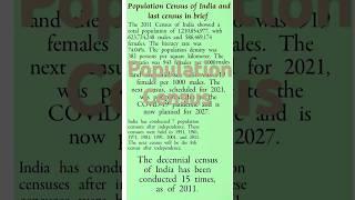 15 Population Census of India and census 2011 in brief #census2011 #economics