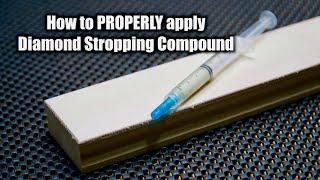 How To apply Diamond Compound for Strop - Knife Sharpening