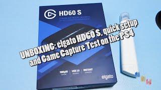 UNBOXING elgato HD60 S, quick setup and Game capture test on the PS4