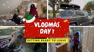 VLOGMAS DAY ONE // PACKING UP TO HEAD OUT OF TOWN