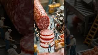 Pizza Megabuild: A Miniature Culinary Operation#aishorts #minichef #shortsviral #MiniatureWorkers