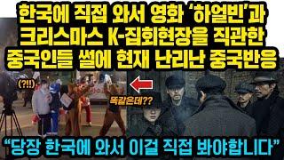 한국에 직접 와서 영화 하얼빈과 크리스마스 K-집회현장을 직관한 중국인들의 썰에 현재 난리난 중국반응 “당장 한국에 와서 이걸 직접 봐야합니다”