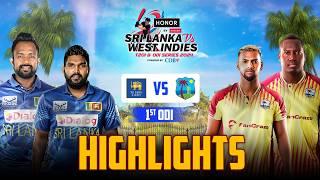 1st ODI | Highlights | West Indies Tour Of Sri Lanka | 20th October 2024