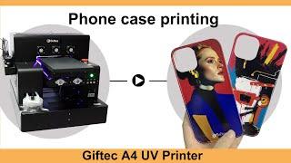 phone case printing machine | A4 uv led flatbed printer | small size printer | custom logo printing