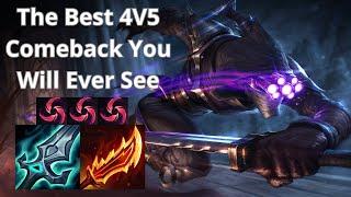 Unranked To Master With Master Yi Top - The Best 4V5 Comeback You Will Ever See in Master Elo
