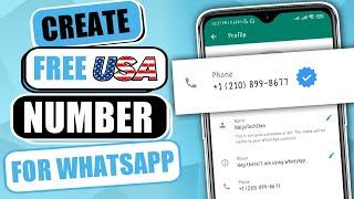 How To Create Permanent USA Number For WhatsApp Verification 2023