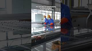 Quality tempered laminated glass factory #structuralglass #glassprocessing #laminatedglass #factory