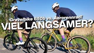 Gravelbike vs. Aerorennrad: OPEN WI.DE mit 650b Rene Herse 55 mm vs. Cervelo S5 mit FFWD RAW 55