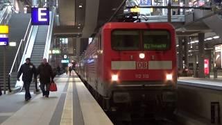 DB BR 112 110 departing Berlin Hauptbahnhof