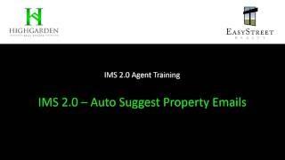 Auto Suggest Property Emails