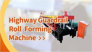 Highway guardrail roll forming machine, Crash barrier roll forming machine