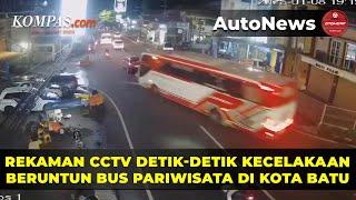 Bus Pariwisata di Kota Batu Terlibat Kecelakaan Beruntun, Diduga Akibat Rem Blong