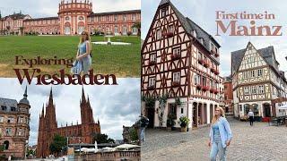 Visiting Mainz and Wiesbaden ️ short trip on a gloomy summer day | Germany vlog