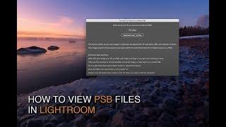 How to View Large (PSB) Files in Lightroom with Linked Smart Objects in Lumenzia