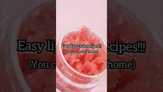 How to make lip scrub!!! || Easy homemade recipe #shorts